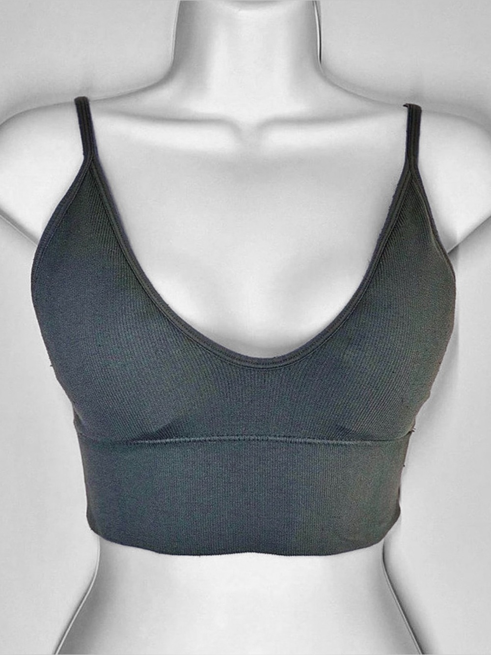 Seriously Soft Sage Green Seamless Ribbed Bra